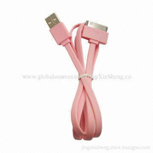 USB Data Cable Line for iPhone 4 Use, Made of TPE
